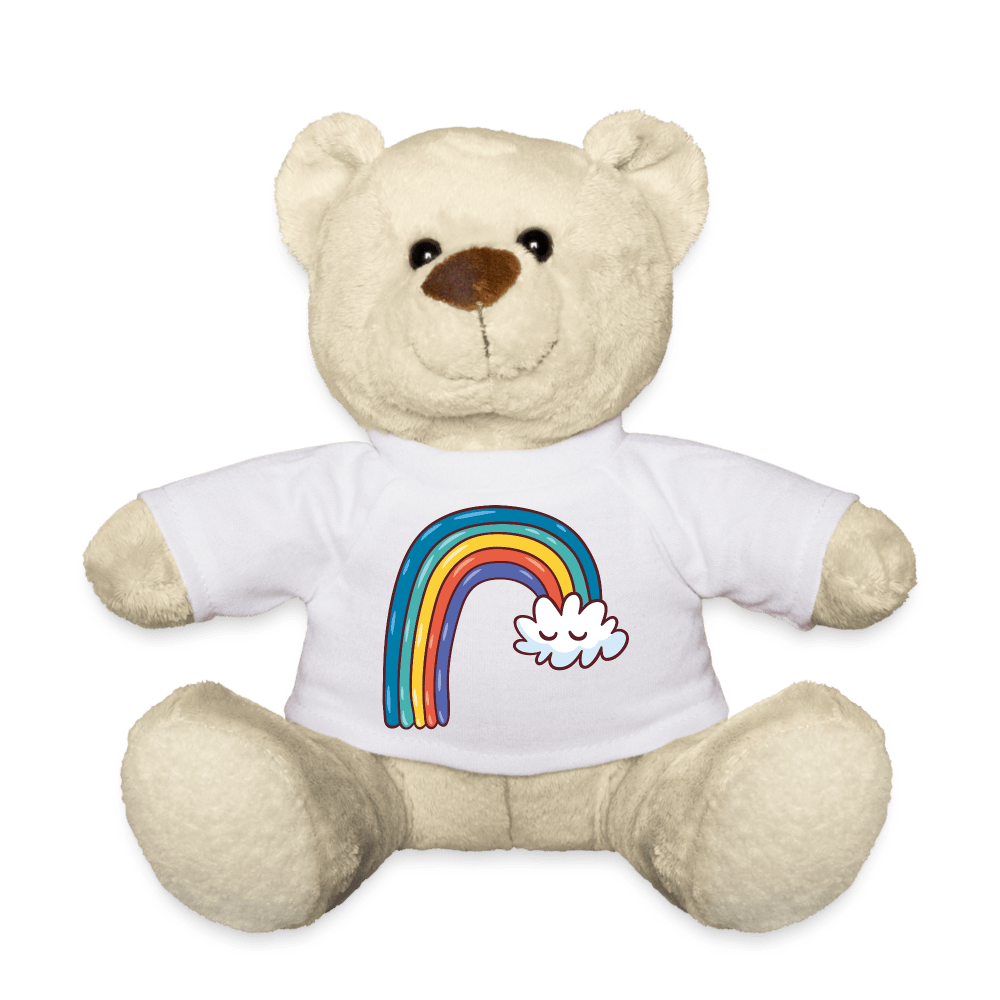 SPOD Teddybjørn hvid Teddybjørn - Rainbow