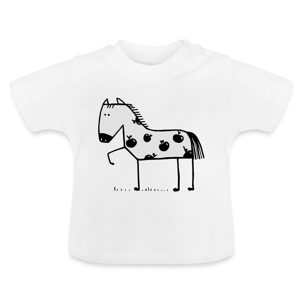 SPOD Baby T-Shirt | BabyBugz white / 3-6 Months Heste - Baby T-Shirt