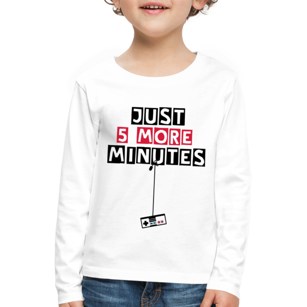 SPOD Kids' Premium Longsleeve Shirt | Spreadshirt 877 white / 98/104 (2 Years) Børne Premium T-shirt med lange ærmer