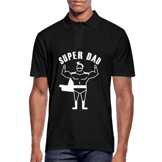 SPOD Men's Polo Shirt | Gildan black / S Super Dad - Herre Poloshirt