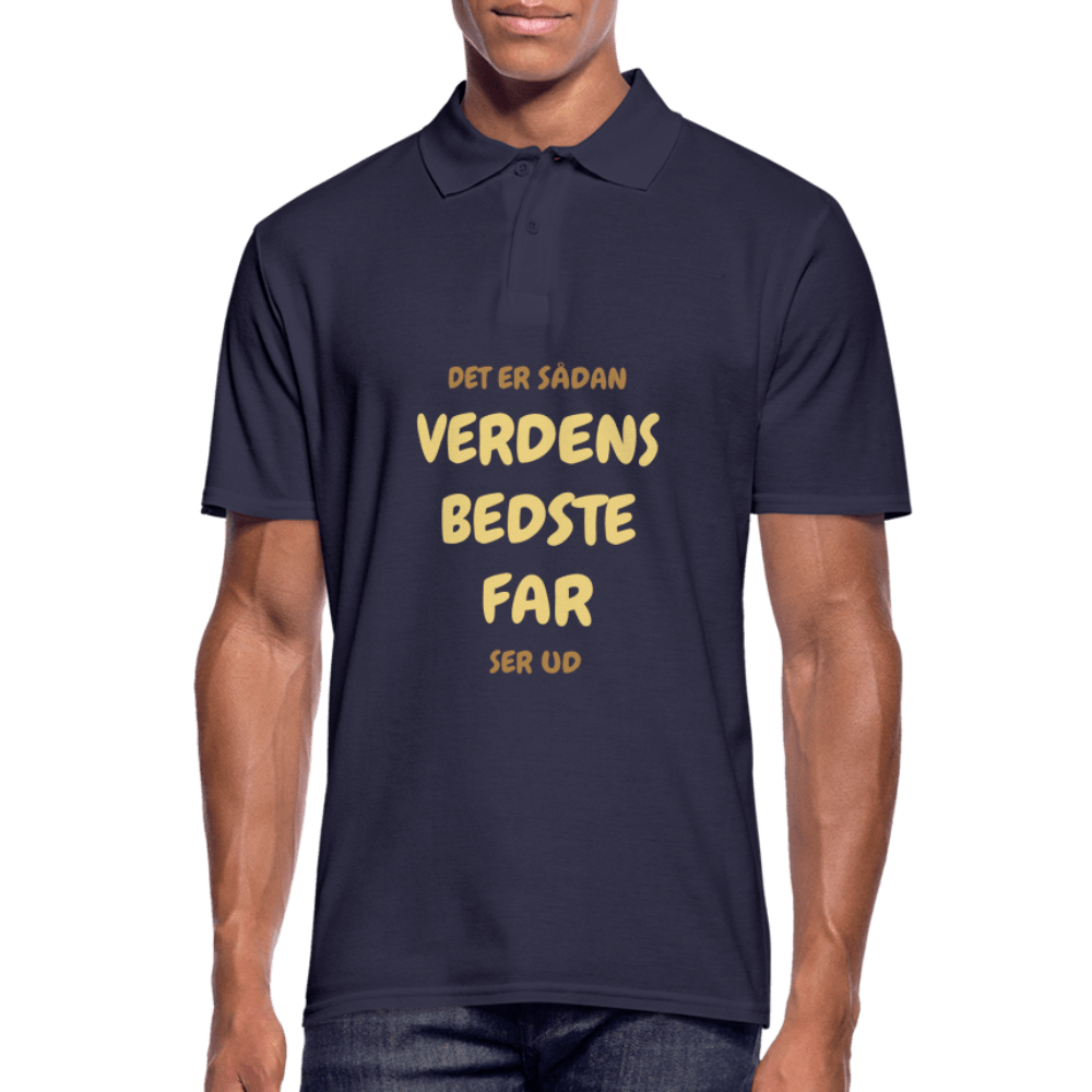 SPOD Men's Polo Shirt | Gildan navy / S Verdens Bedste Far - Herre Poloshirt
