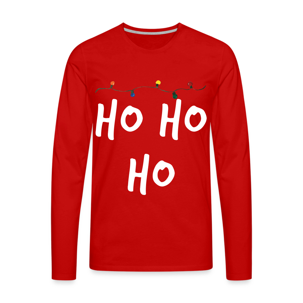 SPOD Men's Premium Longsleeve Shirt Ho Ho Ho - Langærmet Trøje