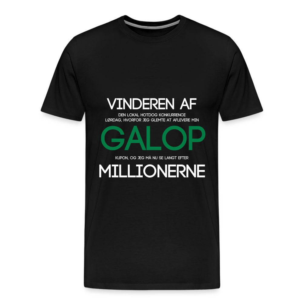 SPOD Men’s Premium T-Shirt | Spreadshirt 812 black / S Galop Millionerne