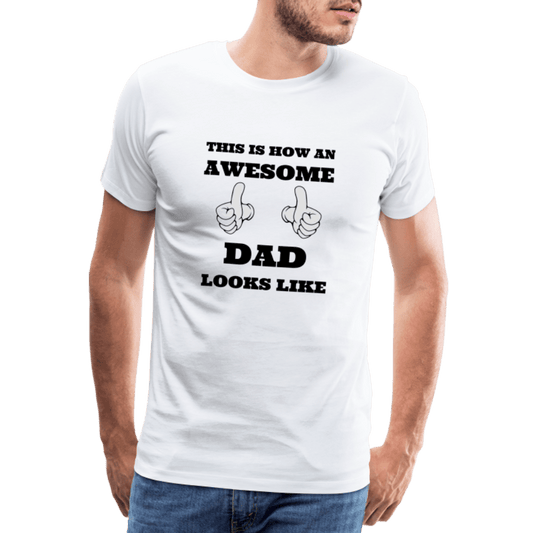 SPOD Men’s Premium T-Shirt | Spreadshirt 812 white / S Awesome Dad - Herre Premium T-shirt