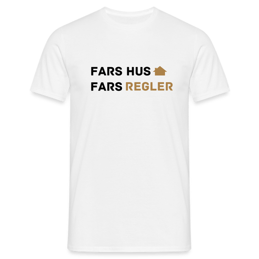 SPOD Men's T-Shirt | Gildan Fars hus, fars regler - T-shirt
