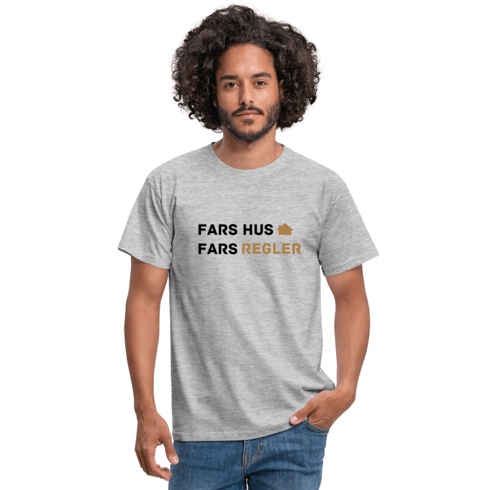 SPOD Men's T-Shirt | Gildan heather grey / S Fars hus, fars regler - T-shirt