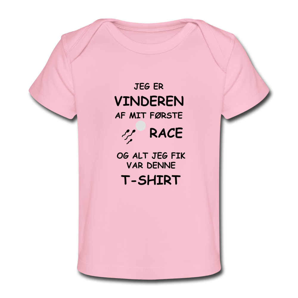 SPOD Økologisk T-shirt til baby lyserød / 56 (0-1 md.) Race - Økologisk Baby T-Shirt