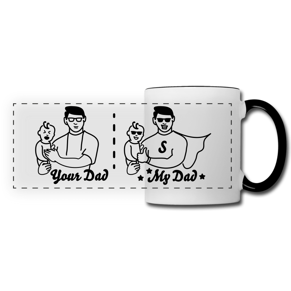 SPOD Panoramic Mug | groener white/black Your Dad, My Dad - Krus