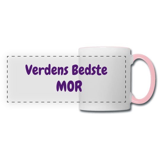 SPOD Panoramic Mug | groener white/pink Verdens Bedste Mor - Krus