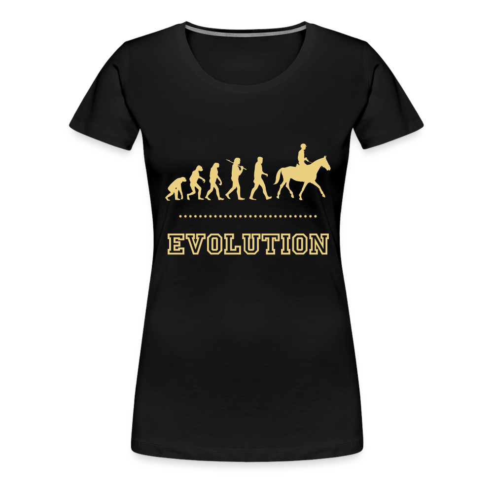 SPOD Women’s Premium T-Shirt | Spreadshirt 813 black / S Evolution - Heste T-shirt