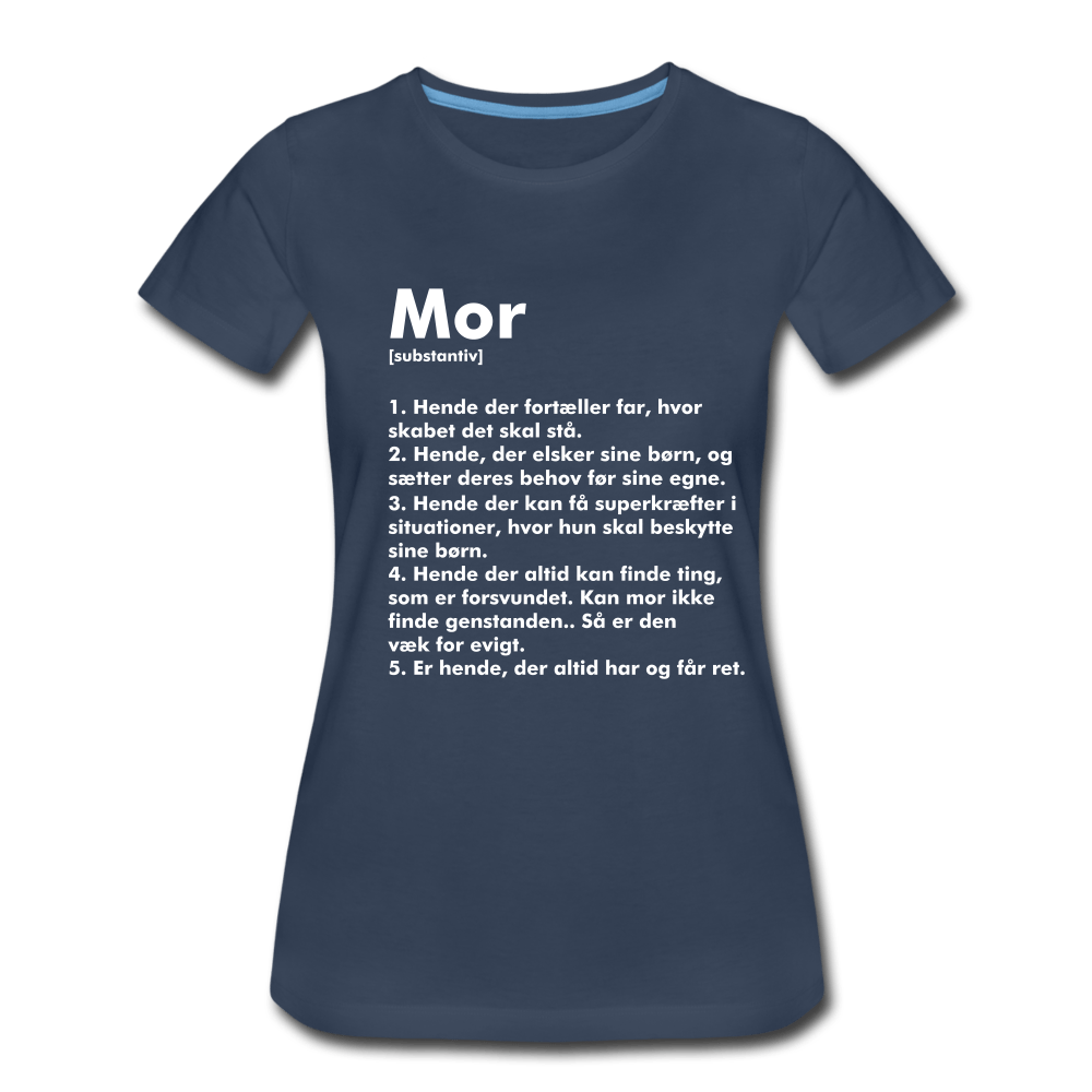 SPOD Women’s Premium T-Shirt | Spreadshirt 813 navy / S Mor Defintion - Dame premium T-shirt