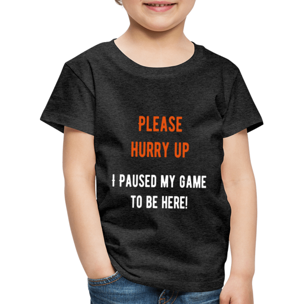 SPOD Børne premium T-shirt Gamer Kids t-shirt - I Paused My Game To Be Here - 2-8 år