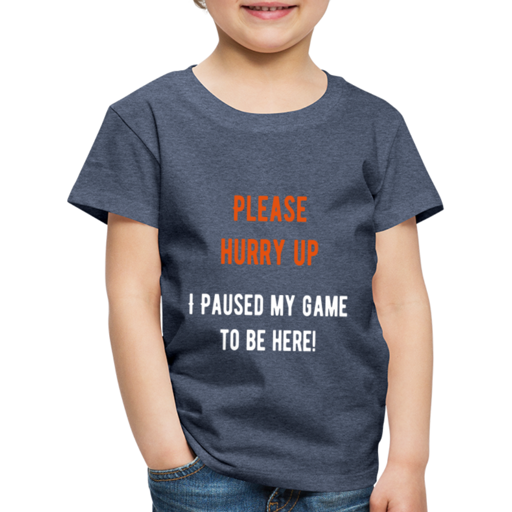 SPOD Børne premium T-shirt Gamer Kids t-shirt - I Paused My Game To Be Here - 2-8 år