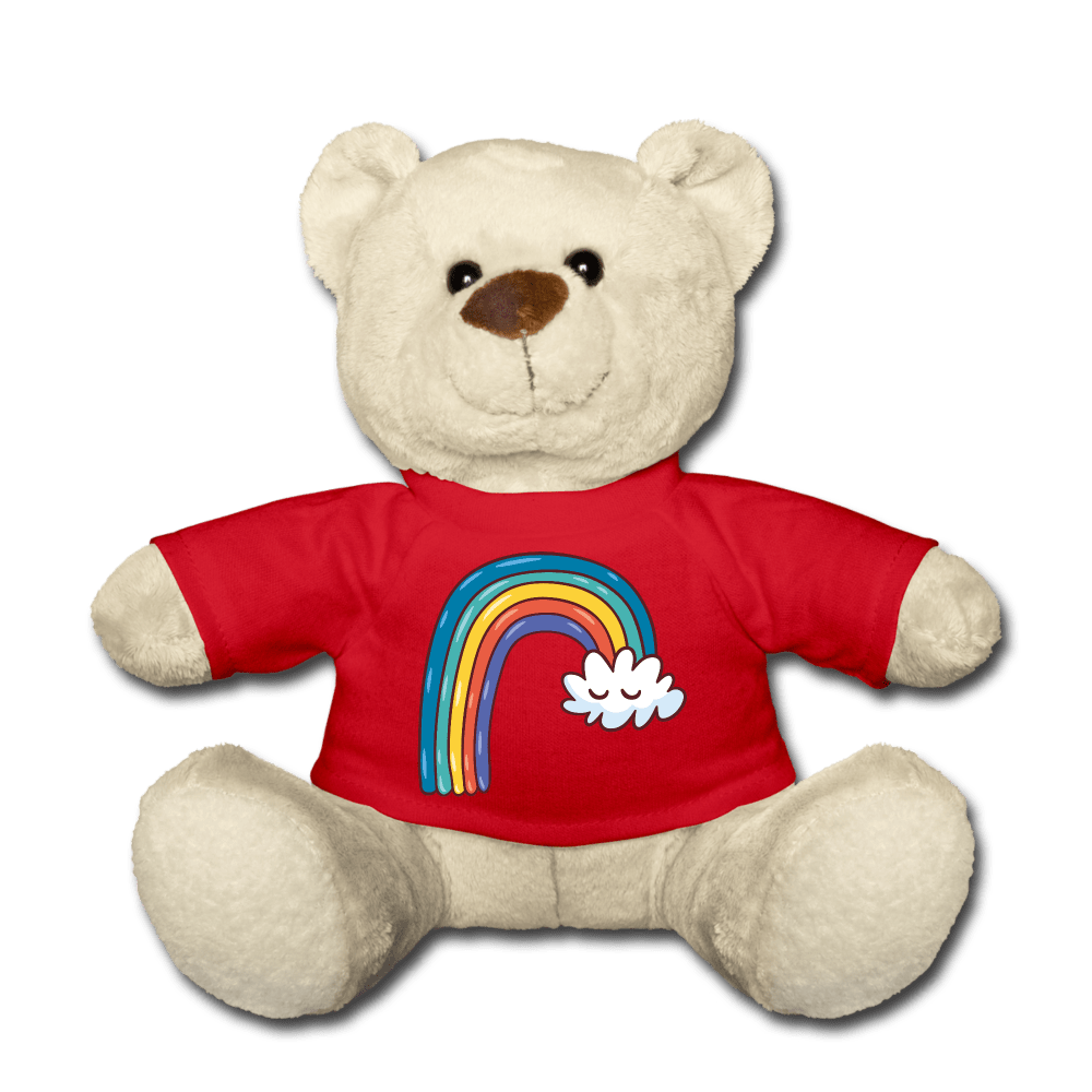 SPOD Teddybjørn rød Teddybjørn - Rainbow