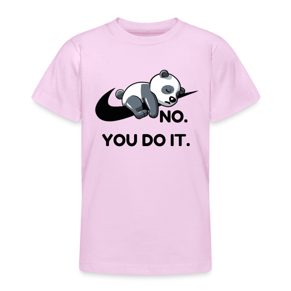 SPOD Teenager-T-shirt petal pink / 134/146 (9-11 år) NO. YOU DO IT - Teenager-T-shirt