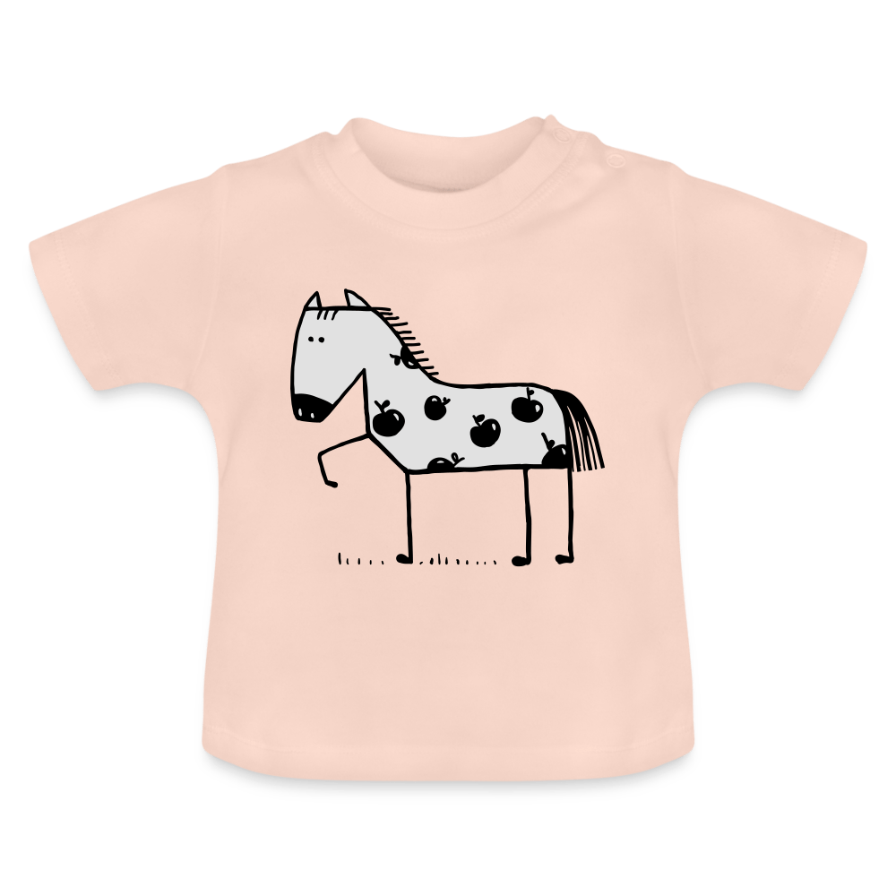 SPOD Baby T-Shirt | BabyBugz crystal pink / 3-6 Months Heste - Baby T-Shirt