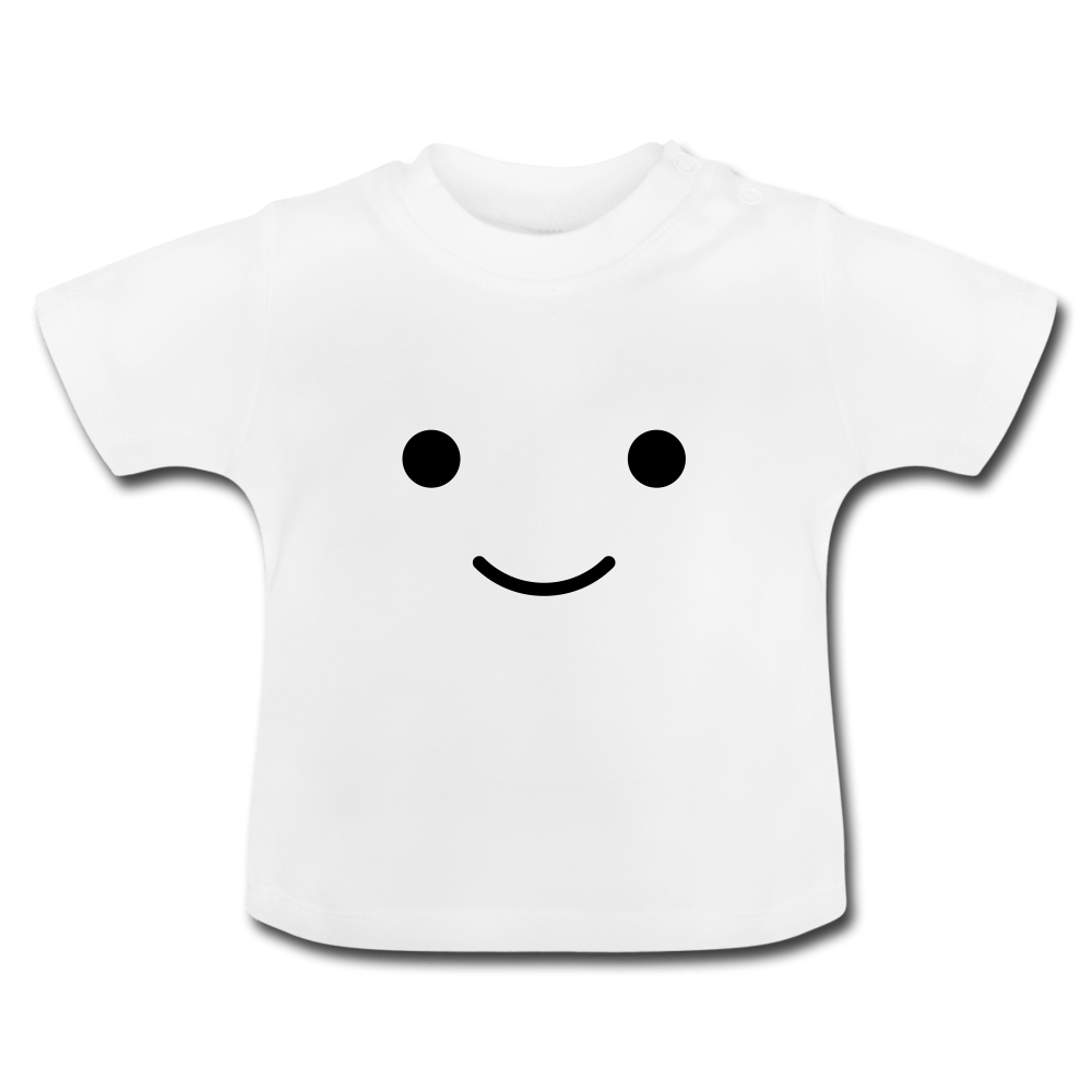 SPOD Baby T-shirt hvid / 3-6 Måneder Smile - Baby Økologisk T-Shirt