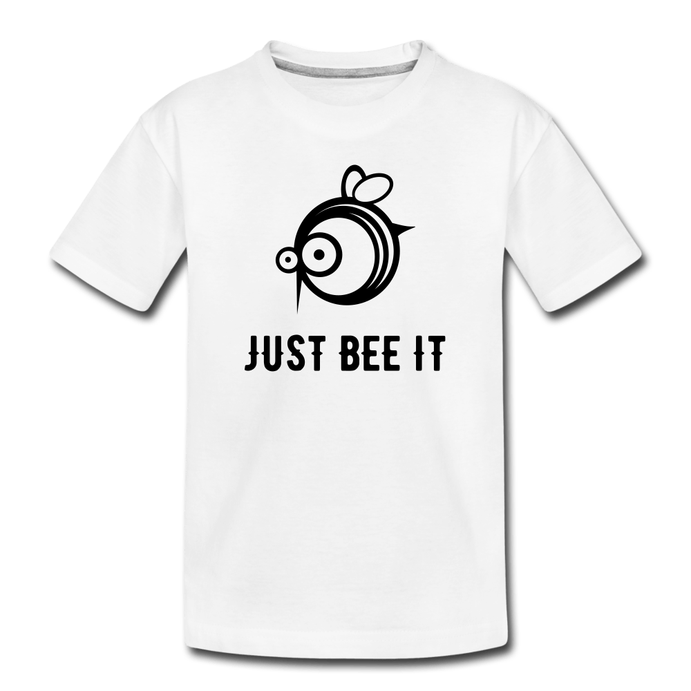 SPOD Børne premium T-shirt hvid / 98/104 (2 år) Just Bee It - Børne T-Shirt