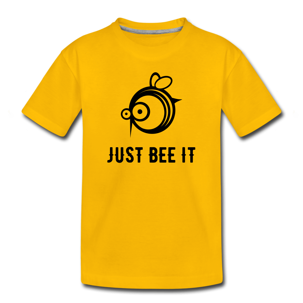 SPOD Børne premium T-shirt sol-gul / 98/104 (2 år) Just Bee It - Børne T-Shirt