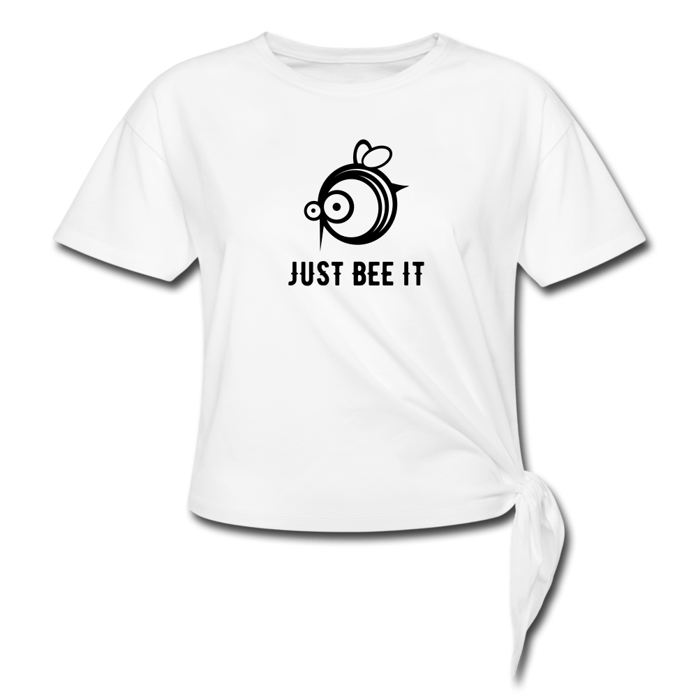 SPOD Dame knot-shirt hvid / S Just Bee It - Dame Knot T-Shirt