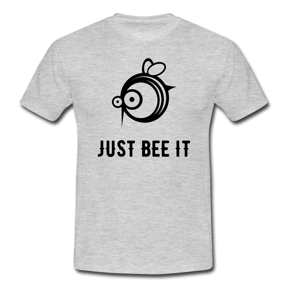 SPOD Herre-T-shirt grå meleret / S Just Bee It - T-Shirt