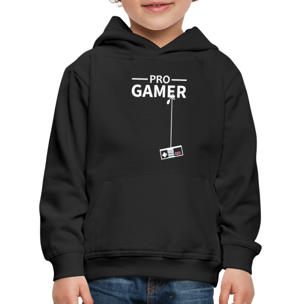 SPOD Kids' Premium Hoodie | Spreadshirt 654 black / 98/104 (3-4 Years) Pro Gamer - Hoodie til Børn/Teens