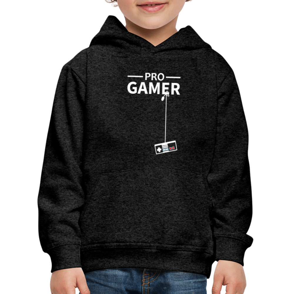 SPOD Kids' Premium Hoodie | Spreadshirt 654 charcoal grey / 98/104 (3-4 Years) Pro Gamer - Hoodie til Børn/Teens