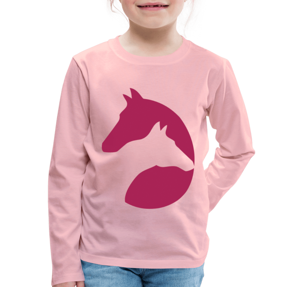 SPOD Kids' Premium Longsleeve Shirt | Spreadshirt 877 Heste - Børne Premium Langærmet trøje