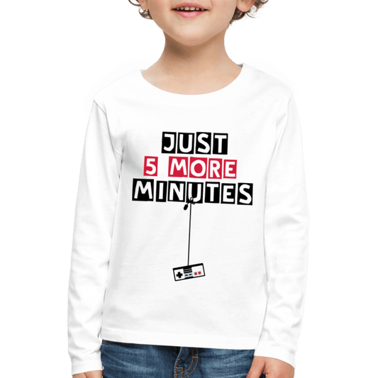 SPOD Kids' Premium Longsleeve Shirt | Spreadshirt 877 white / 98/104 (2 Years) Børne Premium T-shirt med lange ærmer