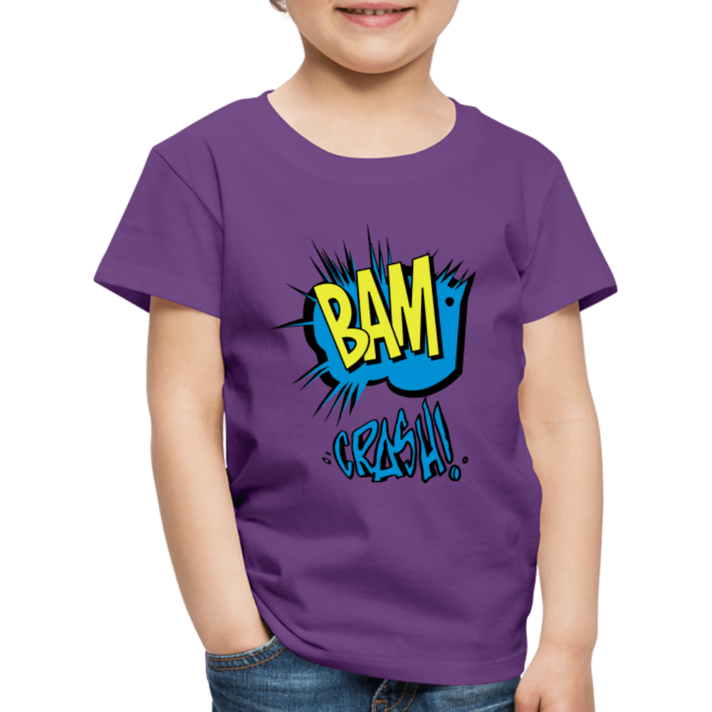SPOD Kids' Premium T-Shirt | Spreadshirt 814 purple / 98/104 (2 Years) Bam & Crash - Børne Premium T-shirt