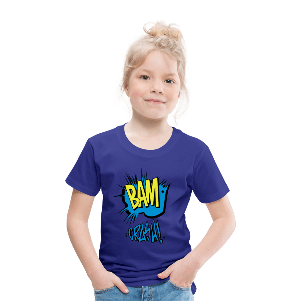 SPOD Kids' Premium T-Shirt | Spreadshirt 814 royal blue / 98/104 (2 Years) Bam & Crash - Børne Premium T-shirt