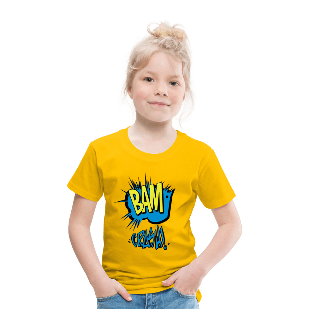 SPOD Kids' Premium T-Shirt | Spreadshirt 814 sun yellow / 98/104 (2 Years) Bam & Crash - Børne Premium T-shirt
