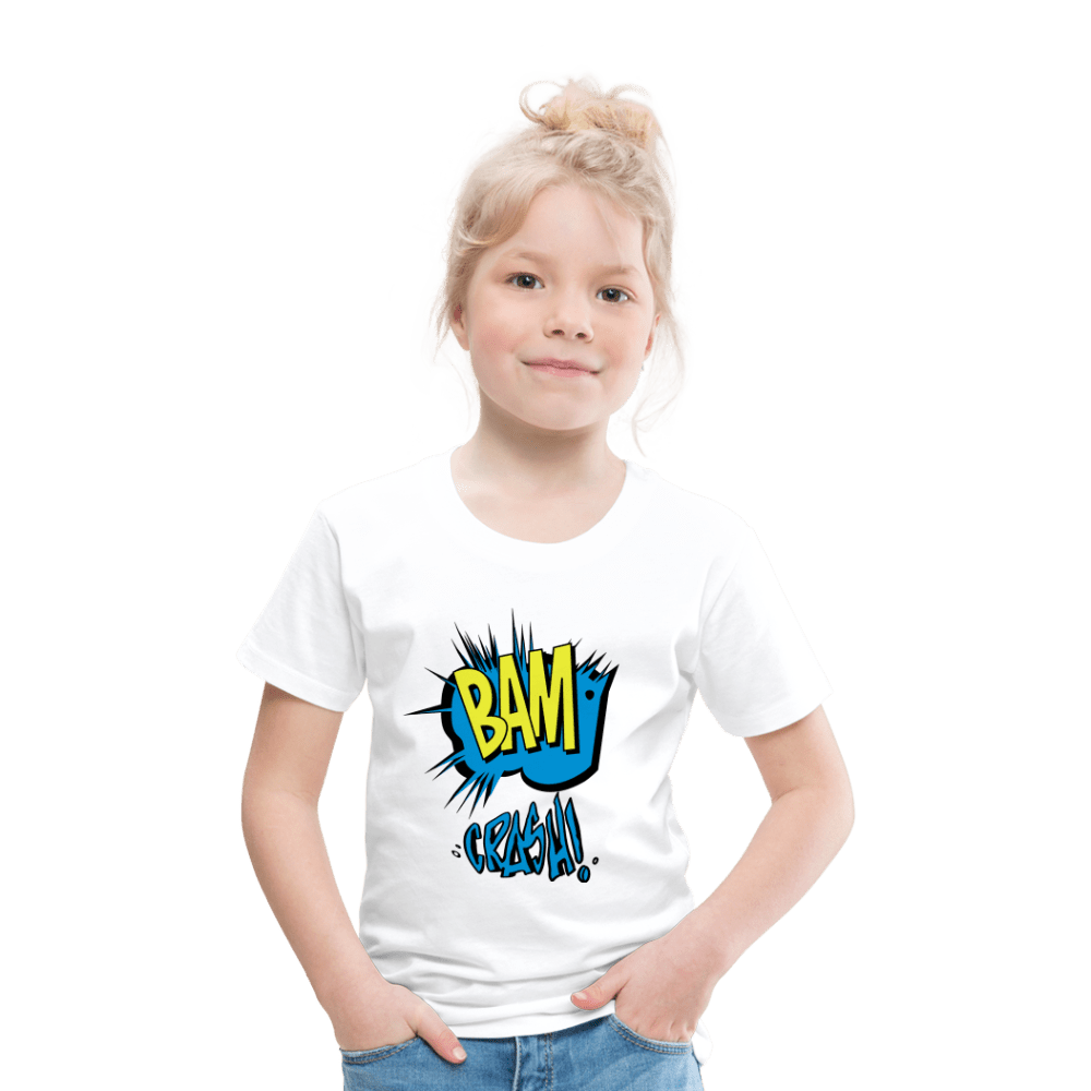 SPOD Kids' Premium T-Shirt | Spreadshirt 814 white / 98/104 (2 Years) Bam & Crash - Børne Premium T-shirt