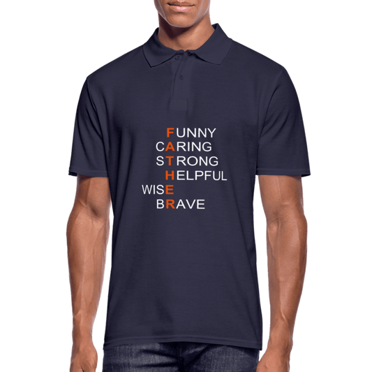 SPOD Men's Polo Shirt | Gildan navy / S Father - Herre Poloshirt