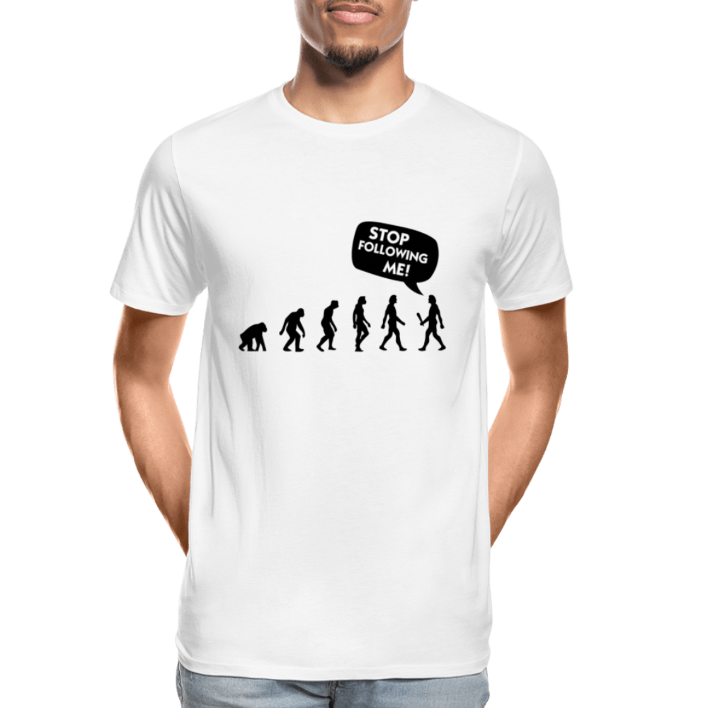 SPOD Men’s Premium Organic T-Shirt | Spreadshirt 1352 white / S Stop Following Me - Premium T-shirt økologisk