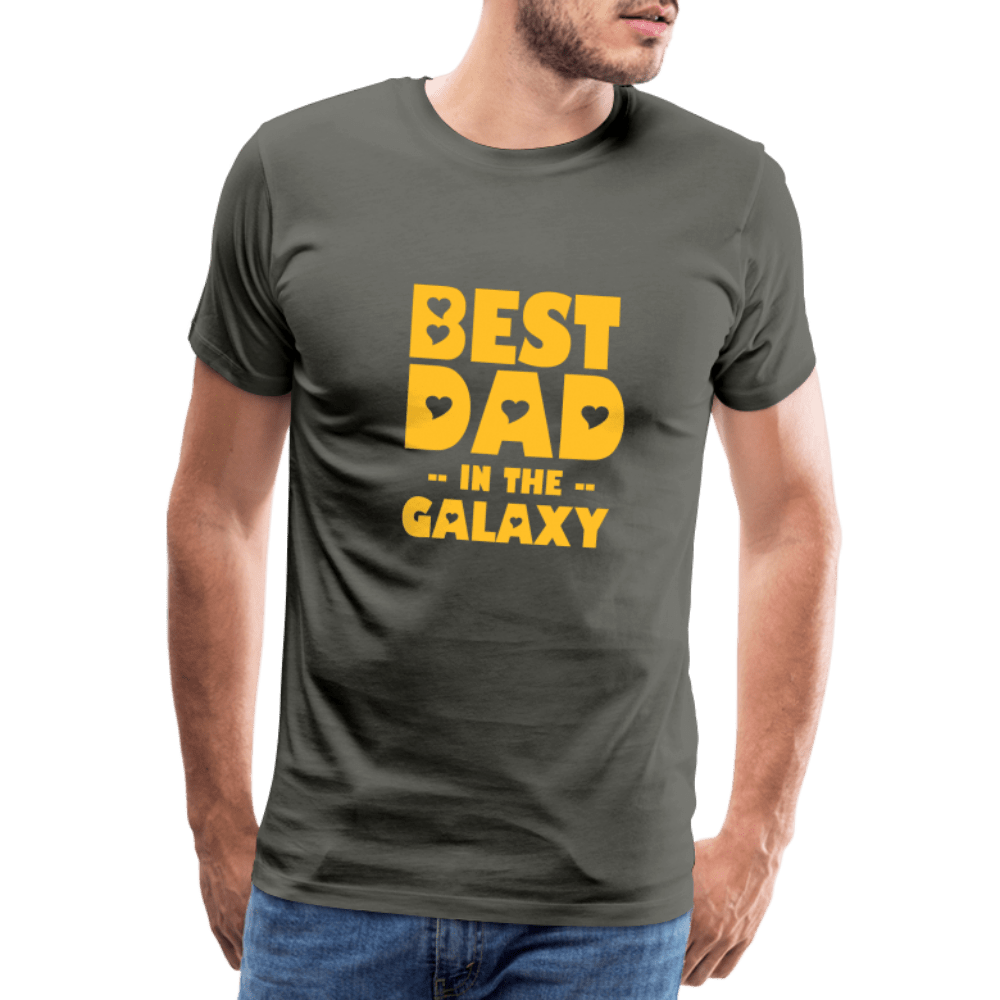 SPOD Men’s Premium T-Shirt | Spreadshirt 812 asphalt / S Best Dad - Herre Premium T-shirt