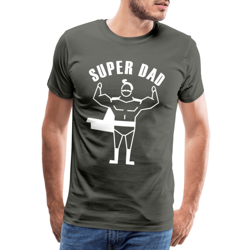 SPOD Men’s Premium T-Shirt | Spreadshirt 812 asphalt / S Super Dad - Herre Premium T-shirt