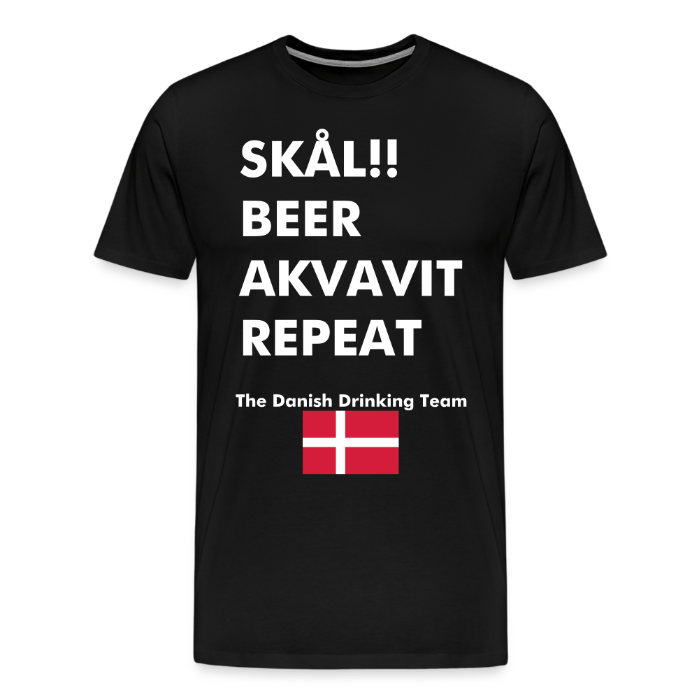 SPOD Men’s Premium T-Shirt | Spreadshirt 812 black / S Danish Drinking Team - Herre premium T-shirt