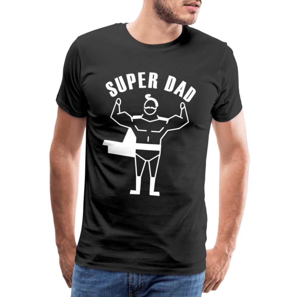 SPOD Men’s Premium T-Shirt | Spreadshirt 812 black / S Super Dad - Herre Premium T-shirt