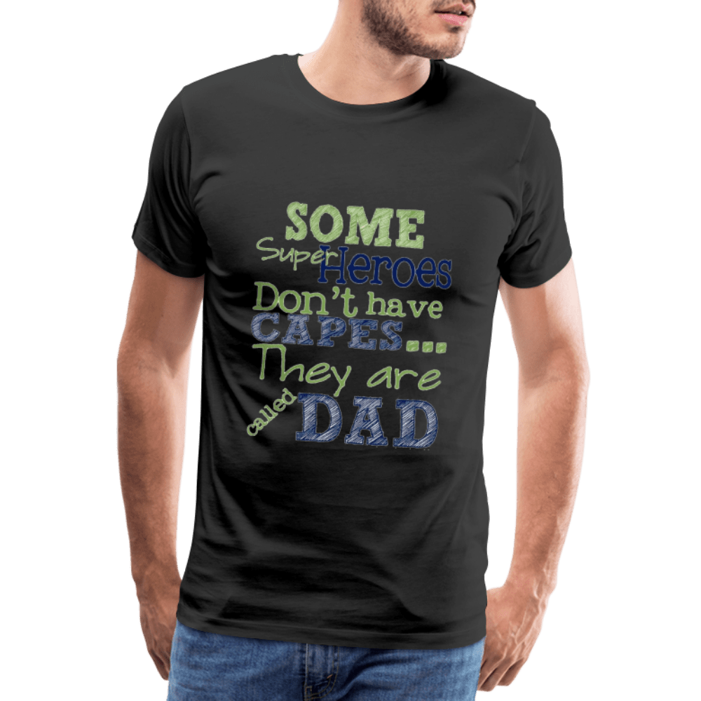 SPOD Men’s Premium T-Shirt | Spreadshirt 812 black / S Superhero Dad - Herre Premium T-shirt