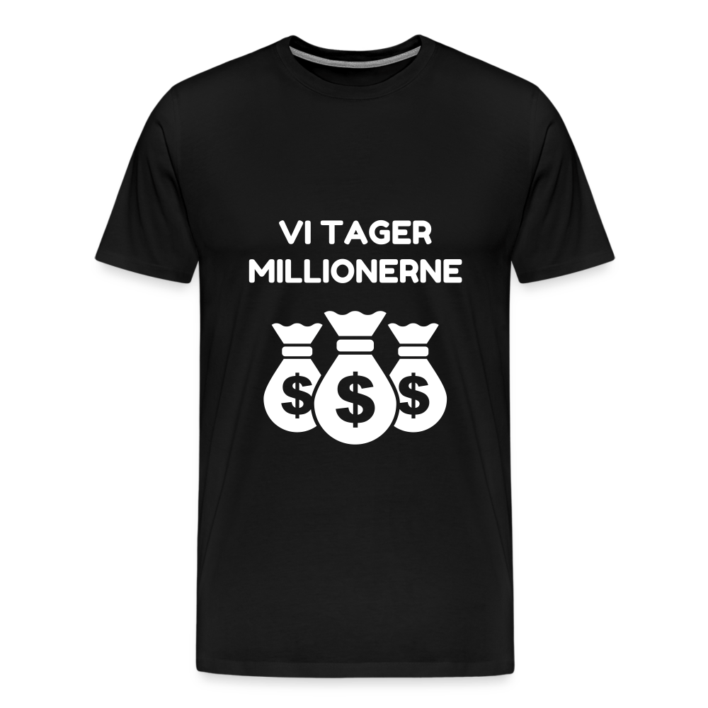 SPOD Men’s Premium T-Shirt | Spreadshirt 812 black / S Til Spilklubben - Vi tager Millionerne