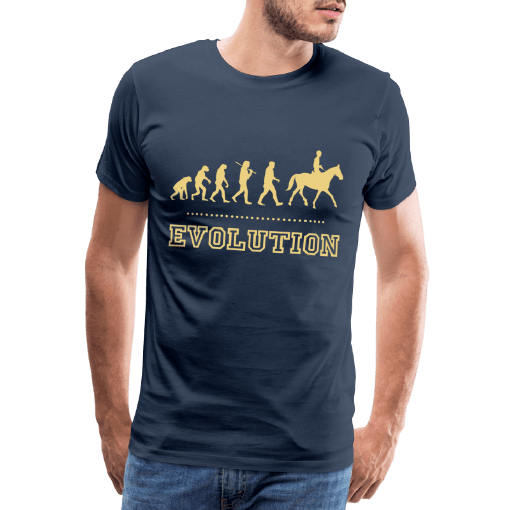 SPOD Men’s Premium T-Shirt | Spreadshirt 812 Evolution - Heste T-shirt