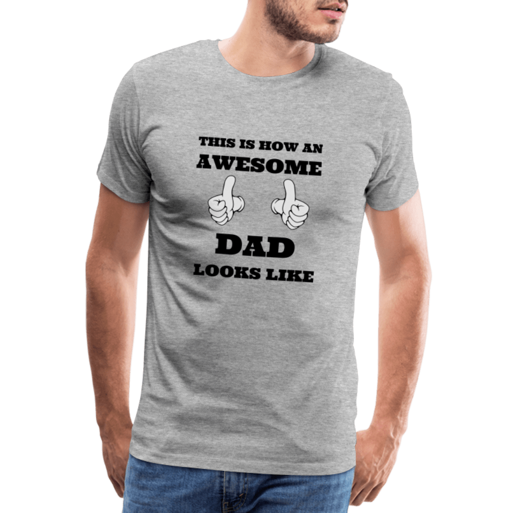 SPOD Men’s Premium T-Shirt | Spreadshirt 812 heather grey / S Awesome Dad - Herre Premium T-shirt