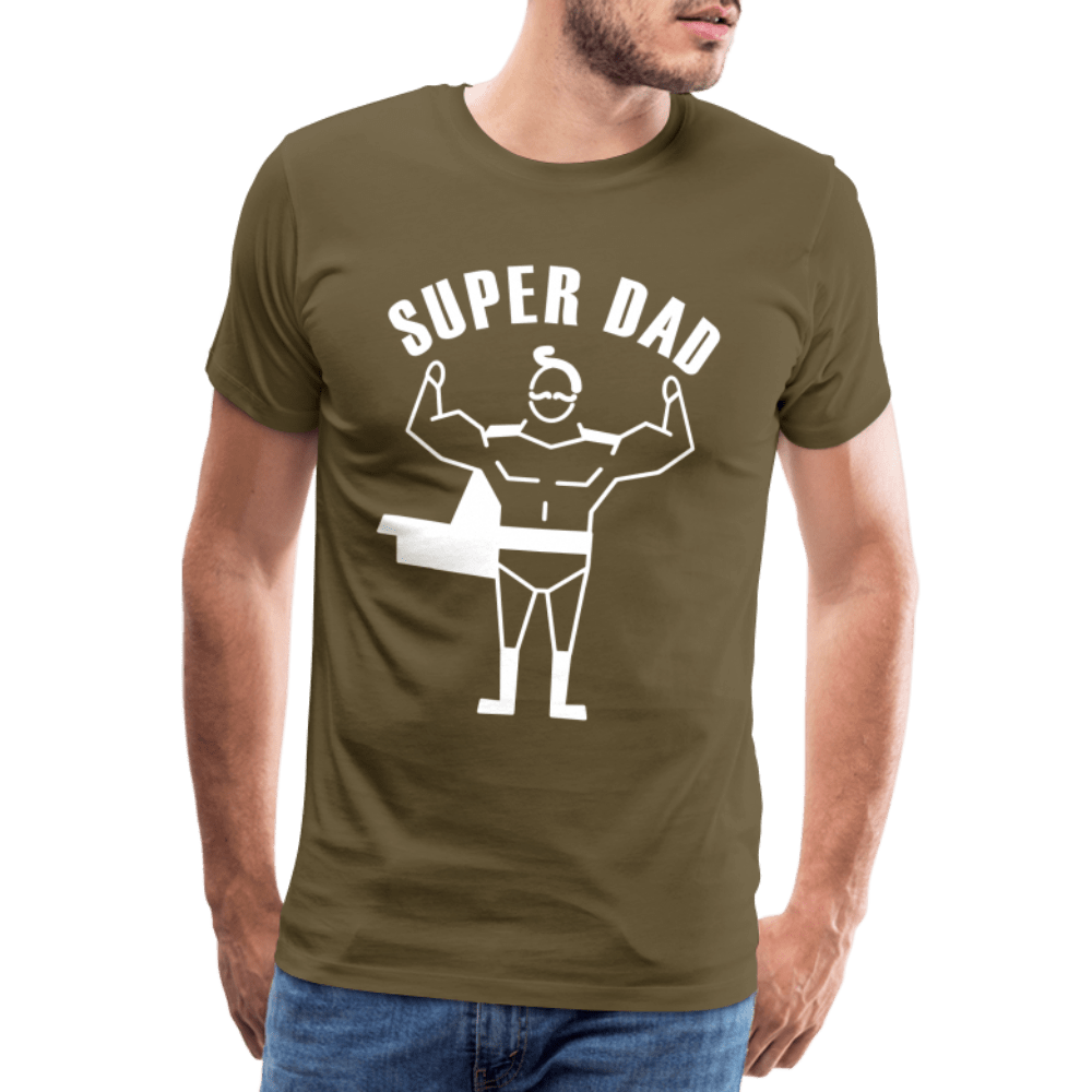 SPOD Men’s Premium T-Shirt | Spreadshirt 812 khaki / S Super Dad - Herre Premium T-shirt