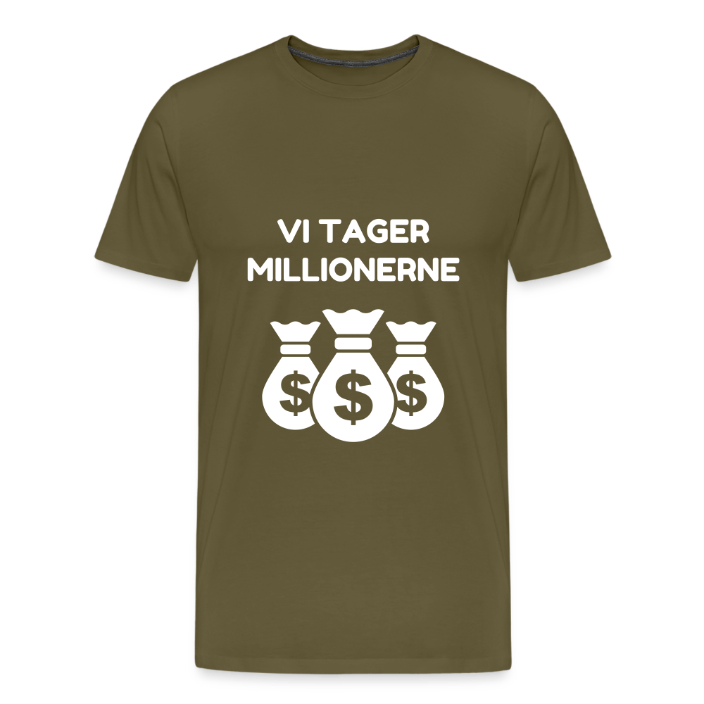 SPOD Men’s Premium T-Shirt | Spreadshirt 812 khaki / S Til Spilklubben - Vi tager Millionerne