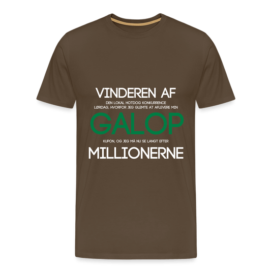 SPOD Men’s Premium T-Shirt | Spreadshirt 812 noble brown / S Galop Millionerne