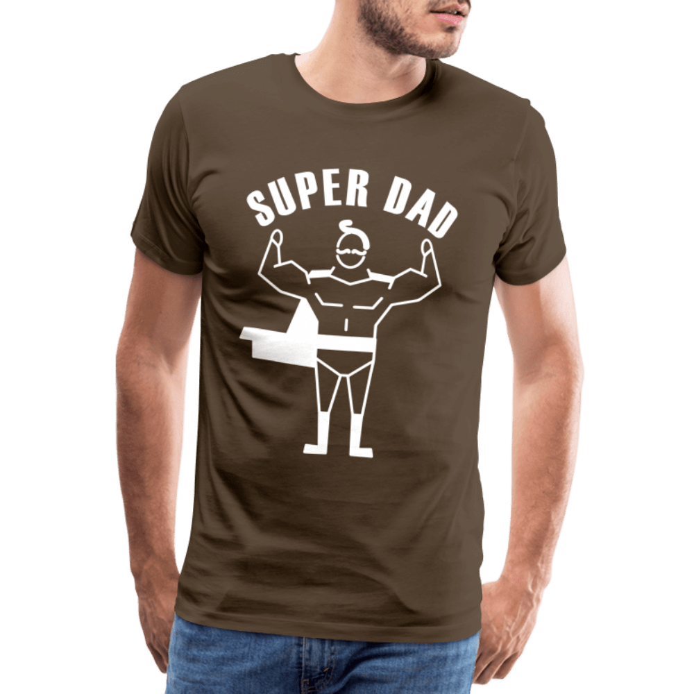 SPOD Men’s Premium T-Shirt | Spreadshirt 812 noble brown / S Super Dad - Herre Premium T-shirt