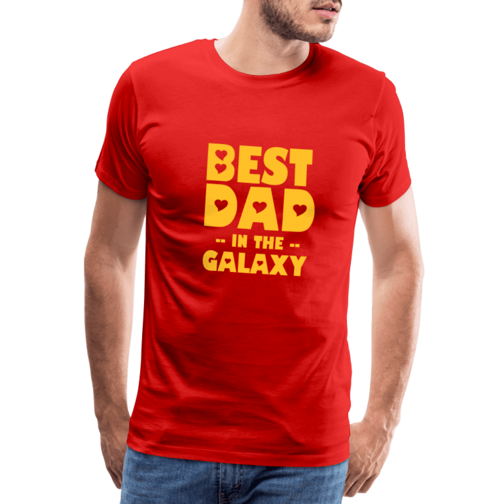 SPOD Men’s Premium T-Shirt | Spreadshirt 812 red / S Best Dad - Herre Premium T-shirt