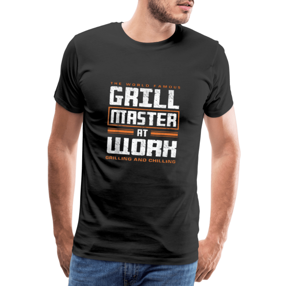 SPOD Men’s Premium T-Shirt | Spreadshirt 812 S World Famous Grill Master At Work - Herre premium T-shirt