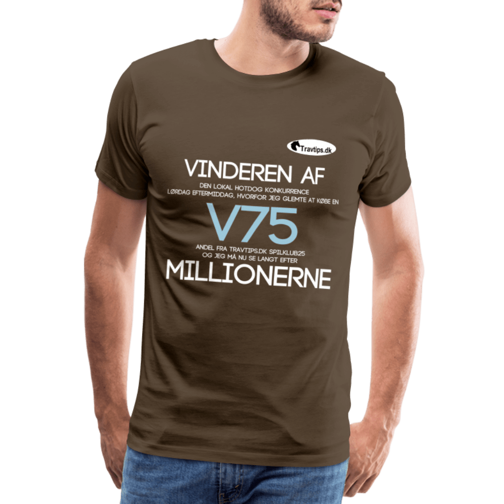 SPOD Men’s Premium T-Shirt | Spreadshirt 812 V75 Millionerne - Travtips.dk T-shirt